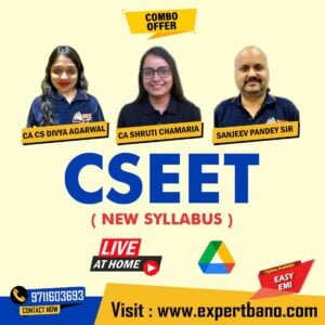 CSEET Combo(Live At Home + Google Drive Backup) By MEPL Classes