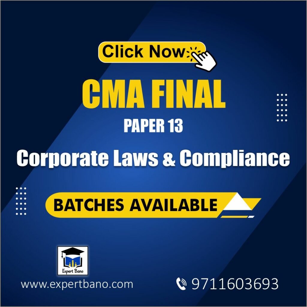 CMA FINAL Corporate Laws & Compliance