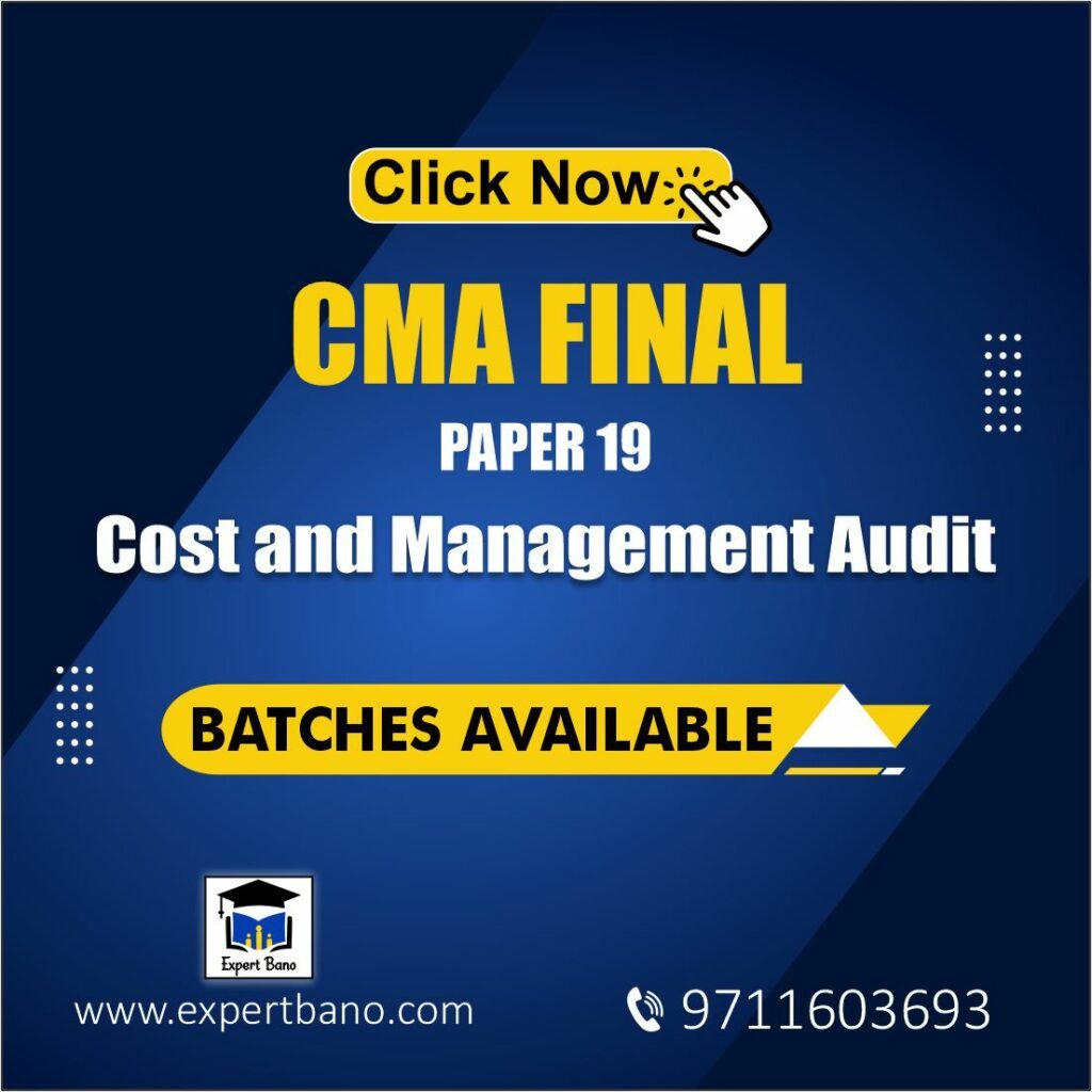 CMA FINAL Cost and Management Audit