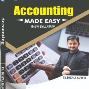 CA Foundation Accounting Book by CA Deepak Kapoor (New Syllabus)