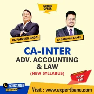 CA Inter Advanced Accounting and Law Combo By CA Parveen Jindal and CA Darshan Khare (New Syllabus)