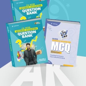 CA Inter Advanced Accounting Question Bank & MCQ Book By CA Aakash Kandoi For Sep 25 & Jan 26 Exams